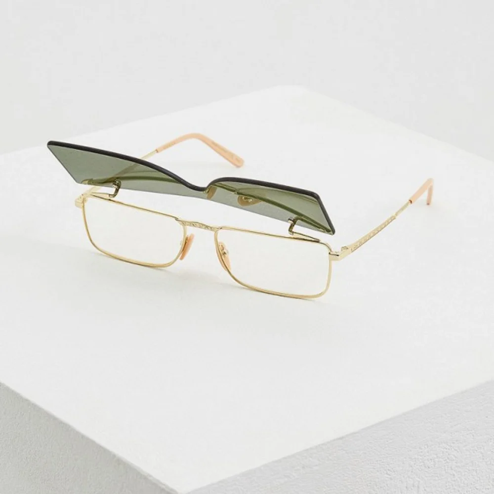 💯 Original GUCCI FLIPPING Rectangular Sunglasses / EYEGLASSES GG0363S 001